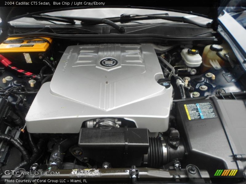 Blue Chip / Light Gray/Ebony 2004 Cadillac CTS Sedan