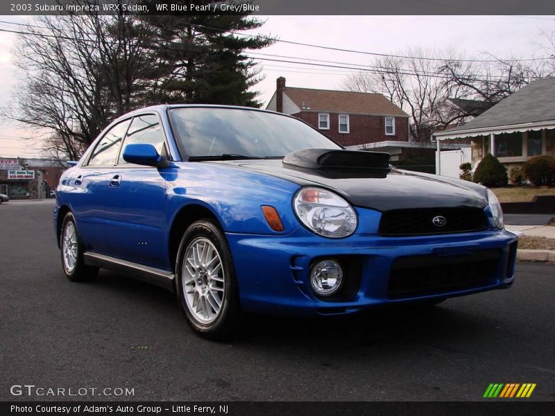 WR Blue Pearl / Grey/Blue 2003 Subaru Impreza WRX Sedan