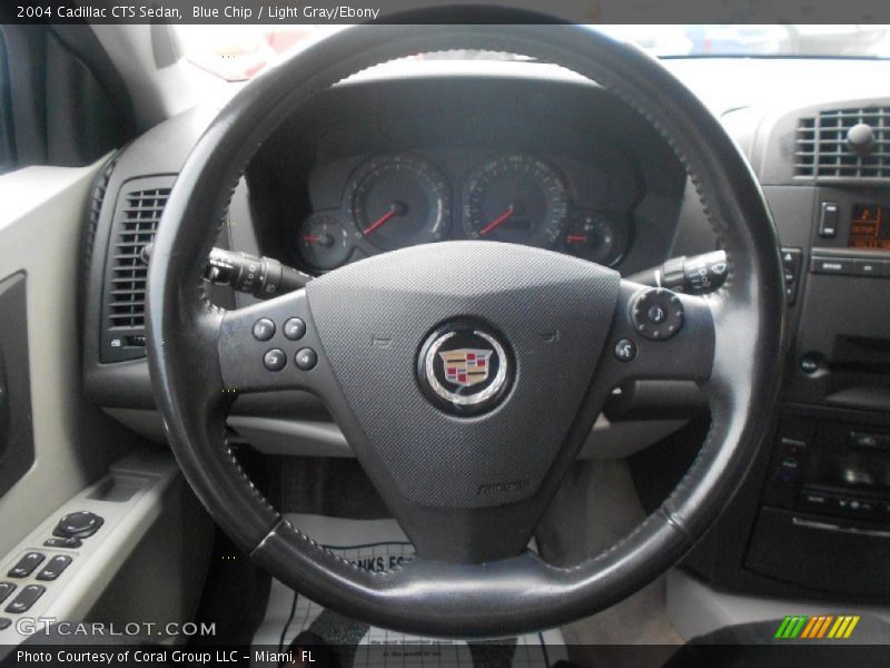 Blue Chip / Light Gray/Ebony 2004 Cadillac CTS Sedan