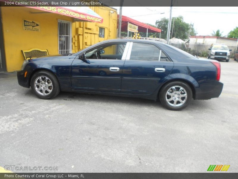 Blue Chip / Light Gray/Ebony 2004 Cadillac CTS Sedan
