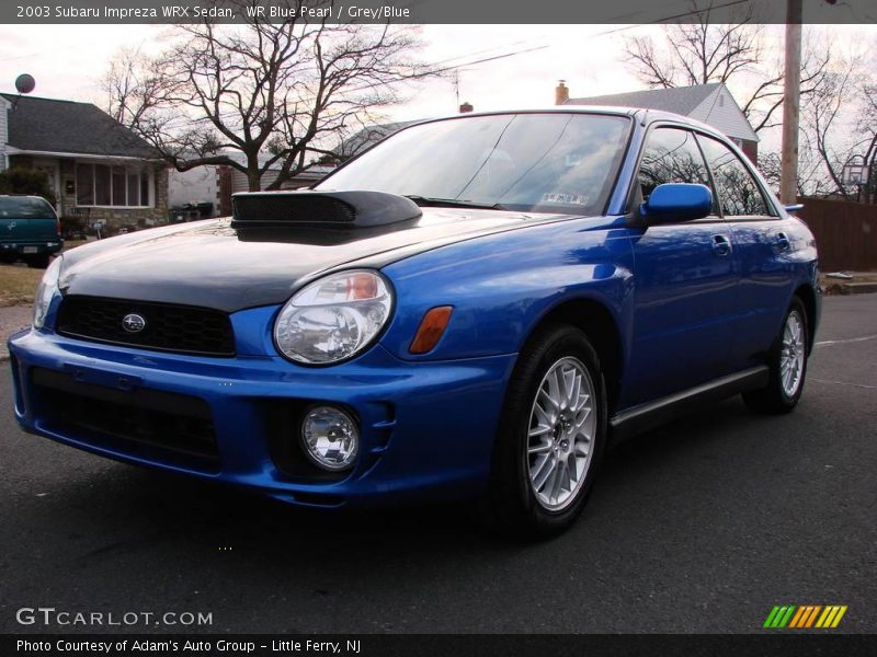WR Blue Pearl / Grey/Blue 2003 Subaru Impreza WRX Sedan
