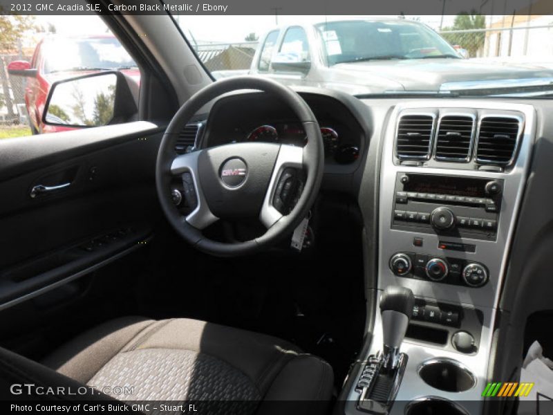 Carbon Black Metallic / Ebony 2012 GMC Acadia SLE