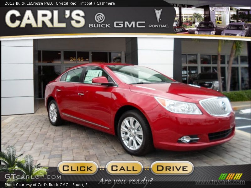 Crystal Red Tintcoat / Cashmere 2012 Buick LaCrosse FWD