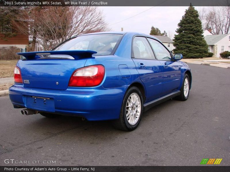 WR Blue Pearl / Grey/Blue 2003 Subaru Impreza WRX Sedan