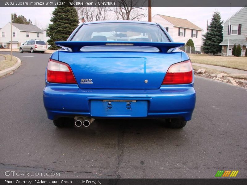 WR Blue Pearl / Grey/Blue 2003 Subaru Impreza WRX Sedan