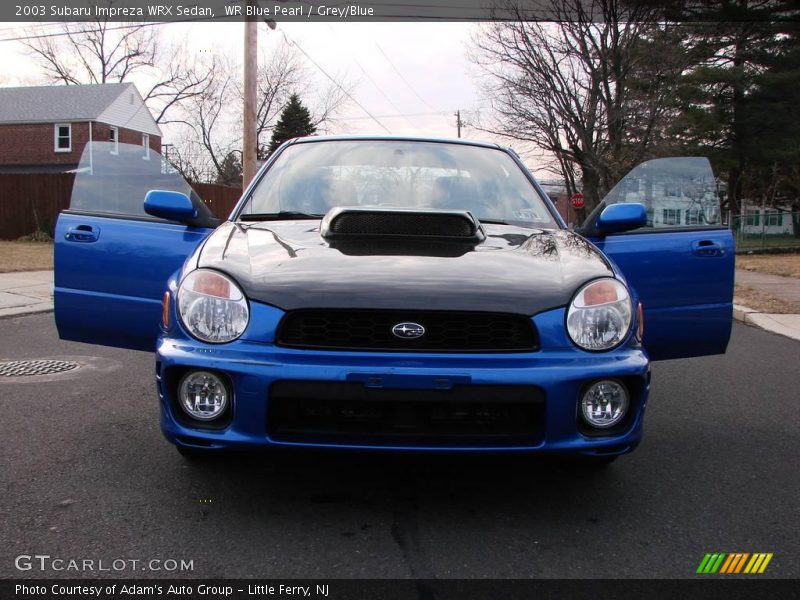 WR Blue Pearl / Grey/Blue 2003 Subaru Impreza WRX Sedan