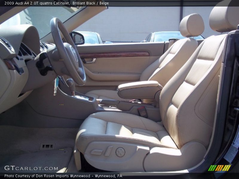 Front Seat of 2009 A4 2.0T quattro Cabriolet