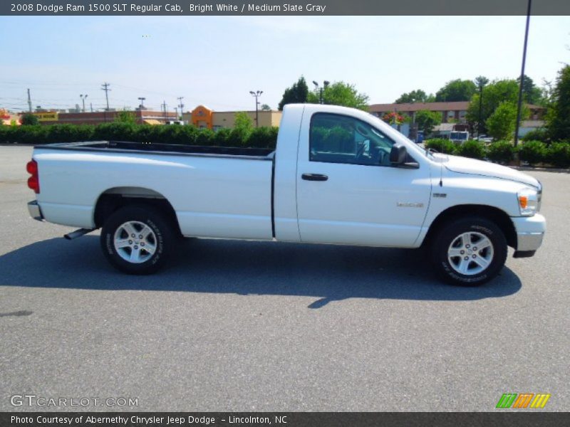 Bright White / Medium Slate Gray 2008 Dodge Ram 1500 SLT Regular Cab