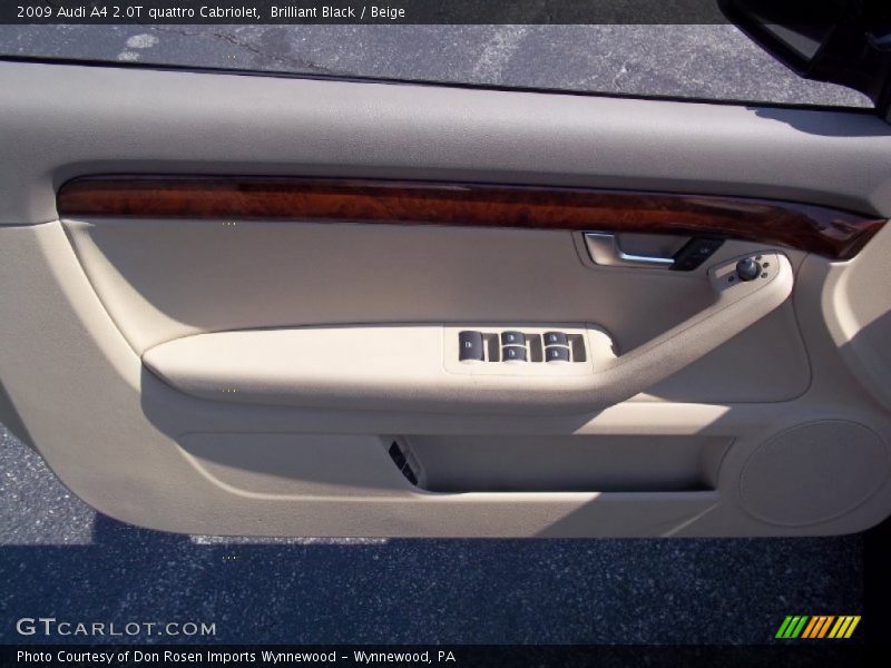 Brilliant Black / Beige 2009 Audi A4 2.0T quattro Cabriolet
