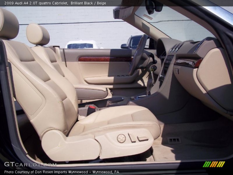 Brilliant Black / Beige 2009 Audi A4 2.0T quattro Cabriolet