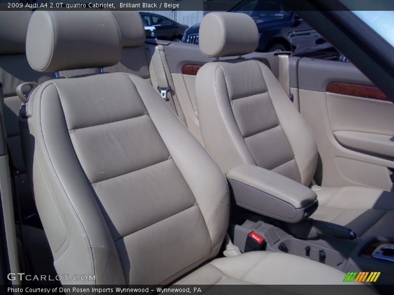Brilliant Black / Beige 2009 Audi A4 2.0T quattro Cabriolet