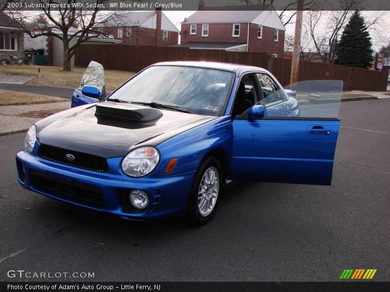 WR Blue Pearl / Grey/Blue 2003 Subaru Impreza WRX Sedan