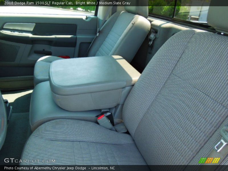 Bright White / Medium Slate Gray 2008 Dodge Ram 1500 SLT Regular Cab