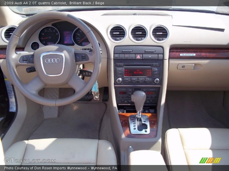 Dashboard of 2009 A4 2.0T quattro Cabriolet