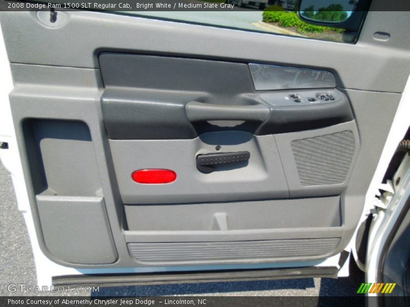 Bright White / Medium Slate Gray 2008 Dodge Ram 1500 SLT Regular Cab