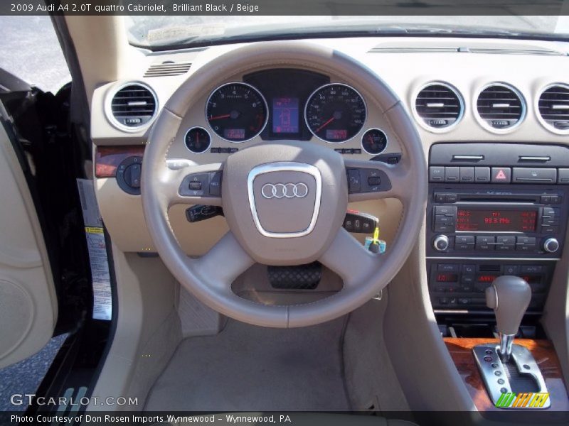 2009 A4 2.0T quattro Cabriolet Steering Wheel