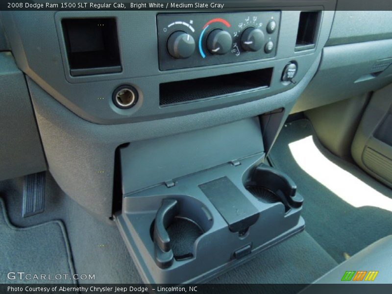 Bright White / Medium Slate Gray 2008 Dodge Ram 1500 SLT Regular Cab