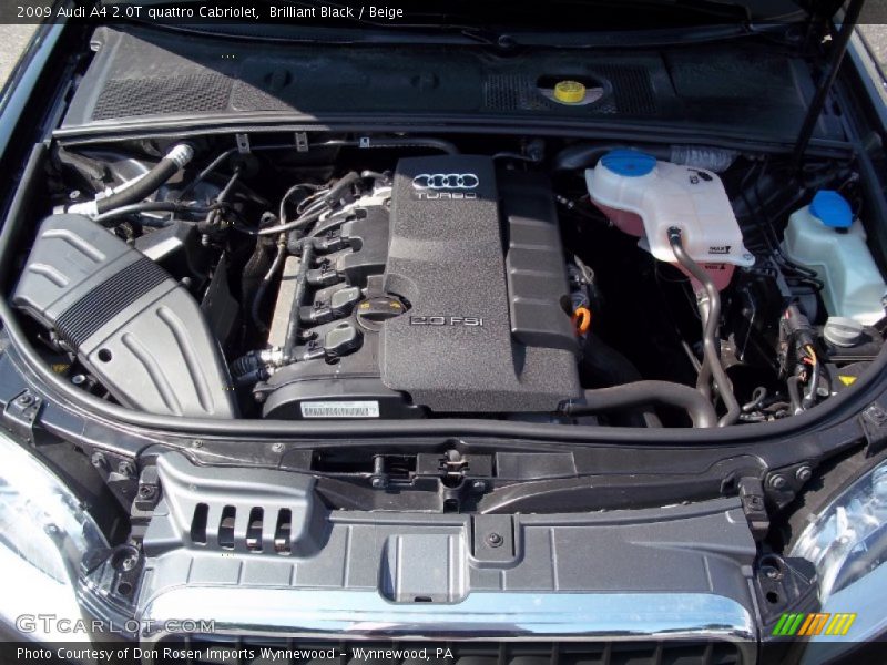  2009 A4 2.0T quattro Cabriolet Engine - 2.0 Liter FSI Turbocharged DOHC 16-Valve VVT 4 Cylinder