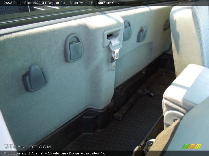 Bright White / Medium Slate Gray 2008 Dodge Ram 1500 SLT Regular Cab