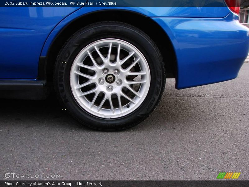 WR Blue Pearl / Grey/Blue 2003 Subaru Impreza WRX Sedan