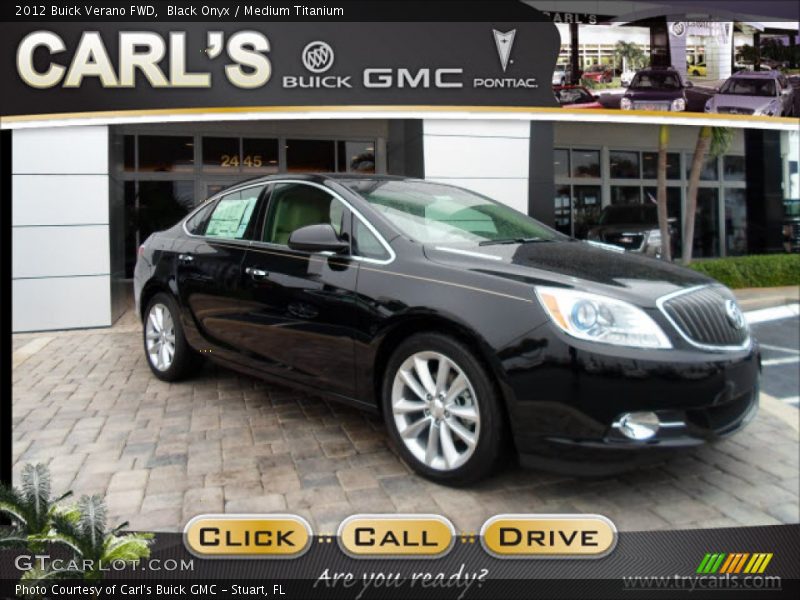 Black Onyx / Medium Titanium 2012 Buick Verano FWD