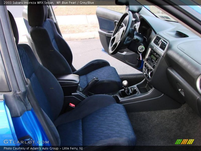 WR Blue Pearl / Grey/Blue 2003 Subaru Impreza WRX Sedan