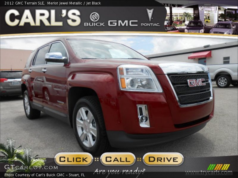 Merlot Jewel Metallic / Jet Black 2012 GMC Terrain SLE