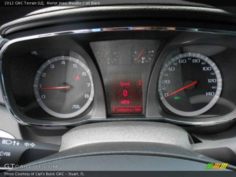Merlot Jewel Metallic / Jet Black 2012 GMC Terrain SLE