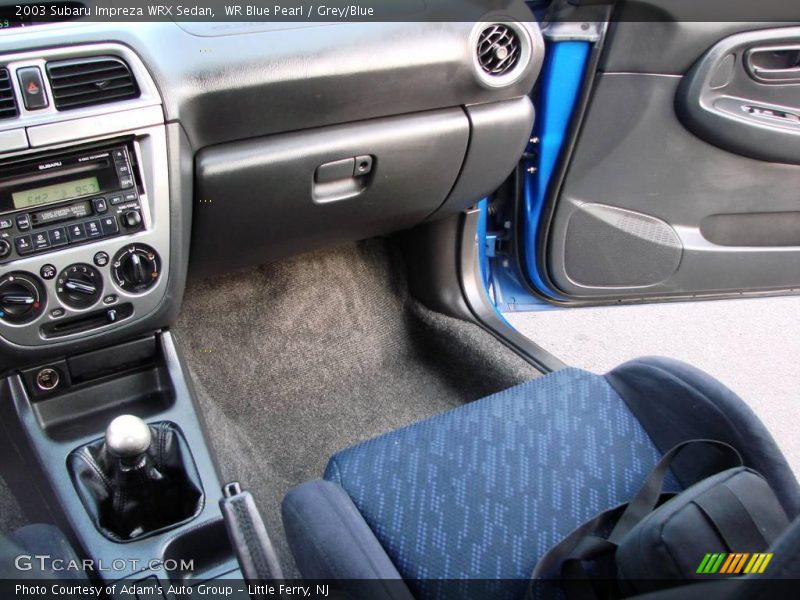 WR Blue Pearl / Grey/Blue 2003 Subaru Impreza WRX Sedan