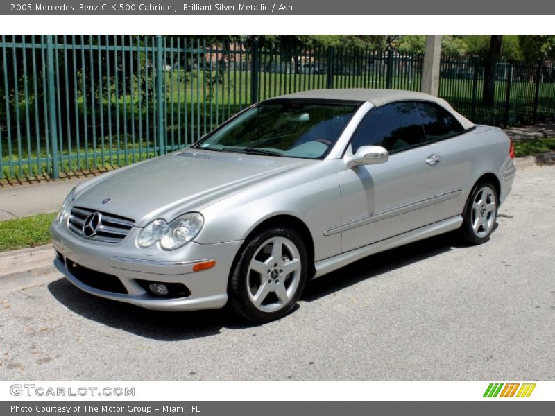 Brilliant Silver Metallic / Ash 2005 Mercedes-Benz CLK 500 Cabriolet