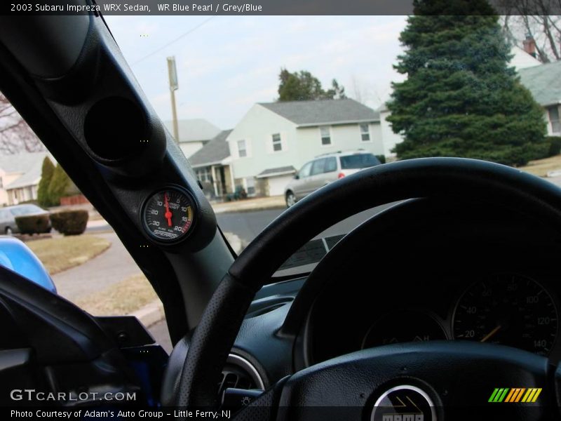 WR Blue Pearl / Grey/Blue 2003 Subaru Impreza WRX Sedan
