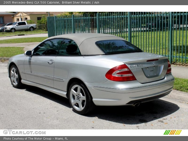 Brilliant Silver Metallic / Ash 2005 Mercedes-Benz CLK 500 Cabriolet