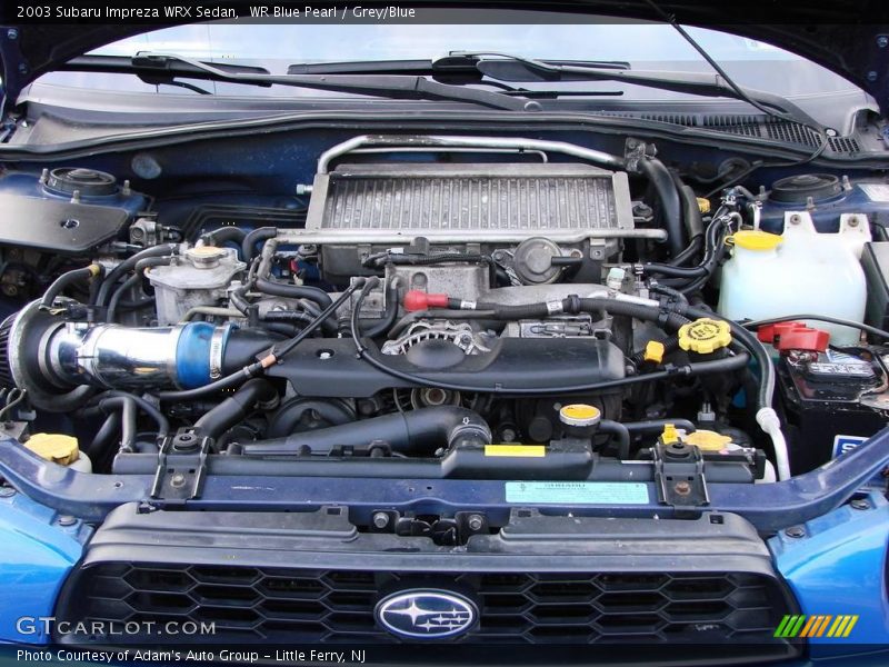 WR Blue Pearl / Grey/Blue 2003 Subaru Impreza WRX Sedan
