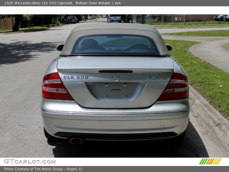 Brilliant Silver Metallic / Ash 2005 Mercedes-Benz CLK 500 Cabriolet