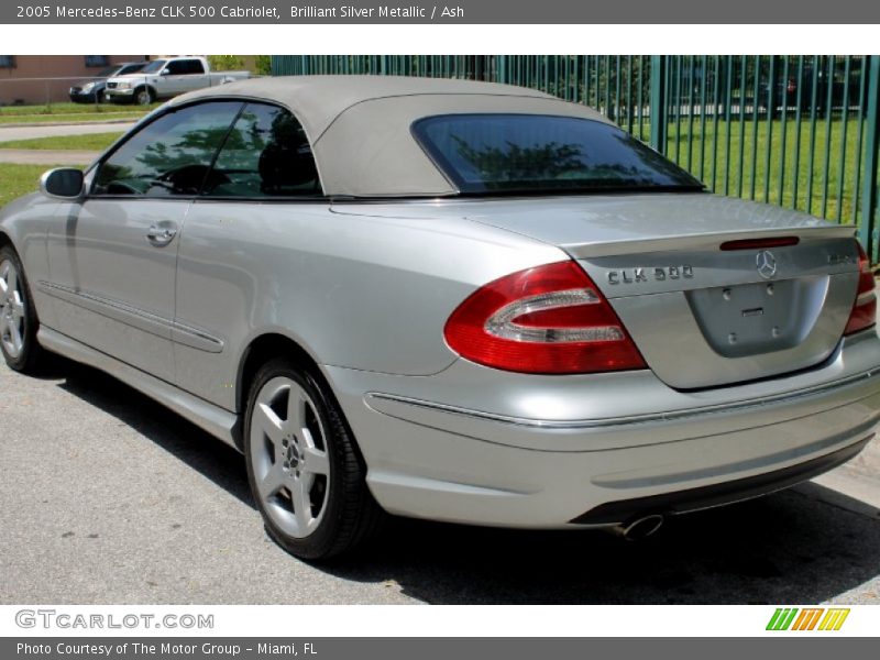 Brilliant Silver Metallic / Ash 2005 Mercedes-Benz CLK 500 Cabriolet