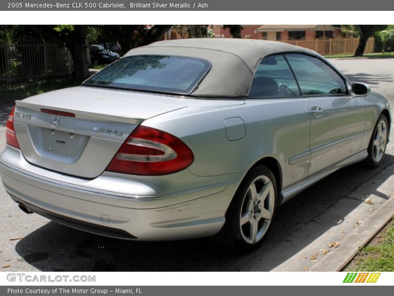 Brilliant Silver Metallic / Ash 2005 Mercedes-Benz CLK 500 Cabriolet