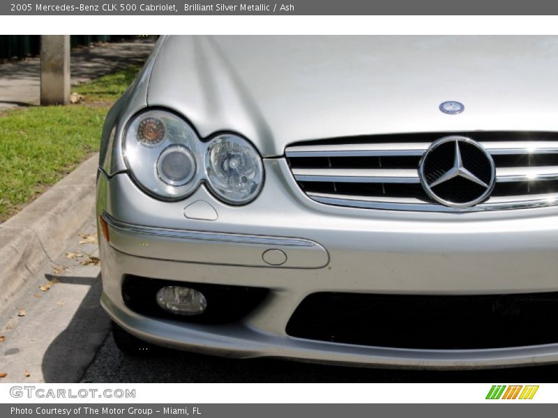 Brilliant Silver Metallic / Ash 2005 Mercedes-Benz CLK 500 Cabriolet