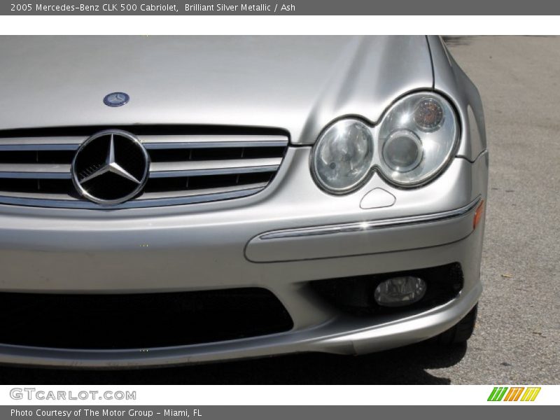 Brilliant Silver Metallic / Ash 2005 Mercedes-Benz CLK 500 Cabriolet