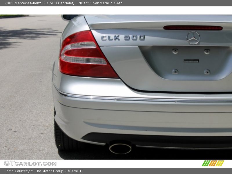 Brilliant Silver Metallic / Ash 2005 Mercedes-Benz CLK 500 Cabriolet