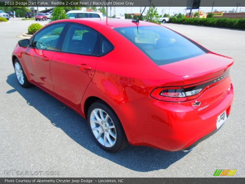 Redline 2-Coat Pearl / Black/Light Diesel Gray 2013 Dodge Dart Rallye