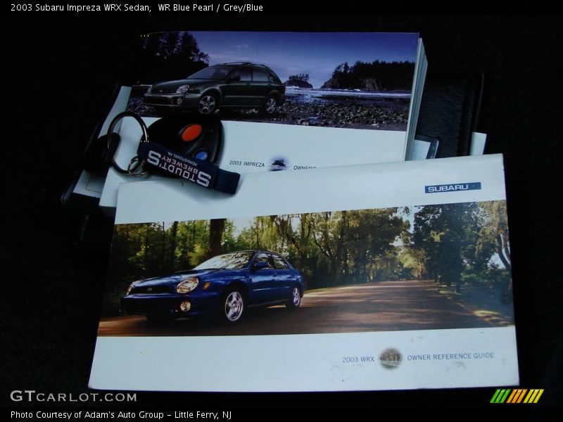 WR Blue Pearl / Grey/Blue 2003 Subaru Impreza WRX Sedan