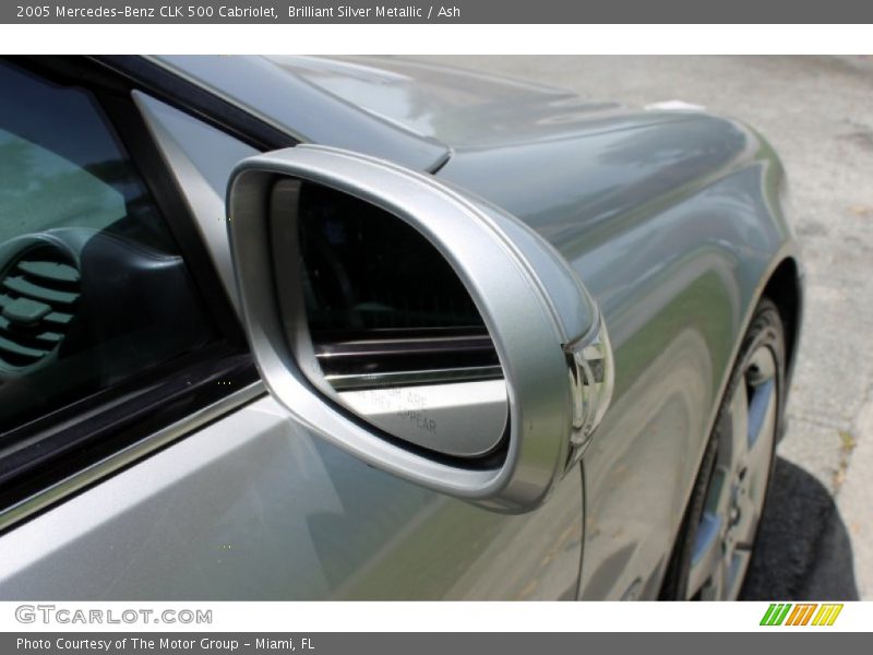 Brilliant Silver Metallic / Ash 2005 Mercedes-Benz CLK 500 Cabriolet