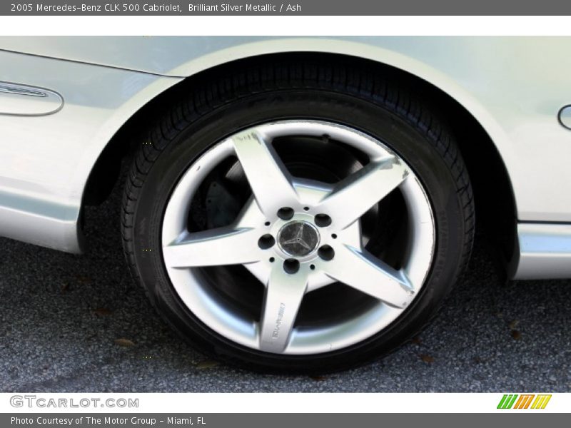 Brilliant Silver Metallic / Ash 2005 Mercedes-Benz CLK 500 Cabriolet