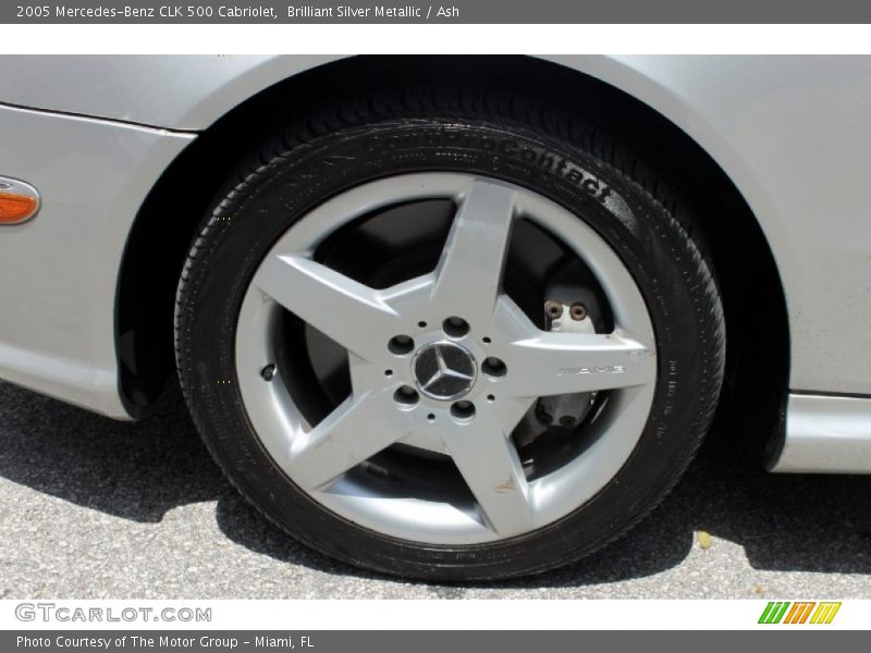Brilliant Silver Metallic / Ash 2005 Mercedes-Benz CLK 500 Cabriolet