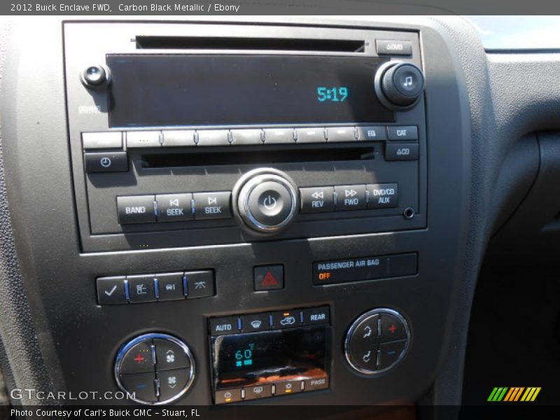 Carbon Black Metallic / Ebony 2012 Buick Enclave FWD