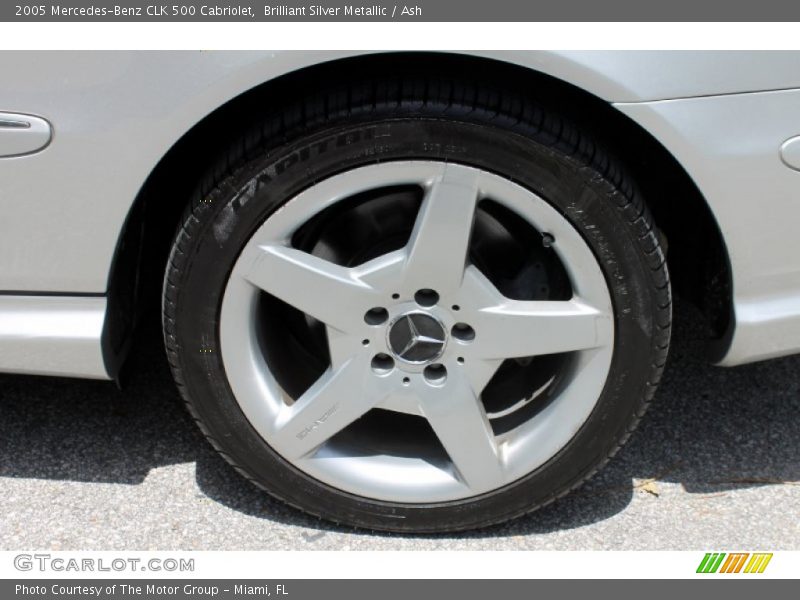 Brilliant Silver Metallic / Ash 2005 Mercedes-Benz CLK 500 Cabriolet