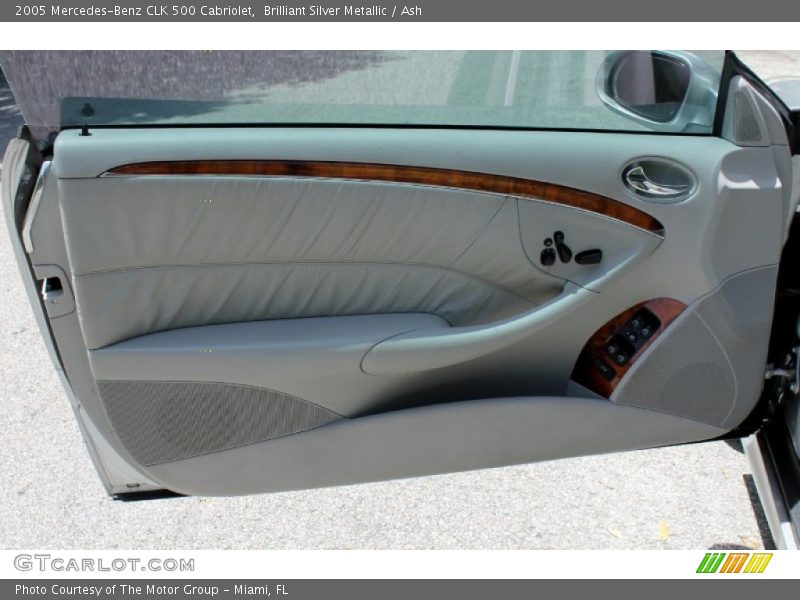 Brilliant Silver Metallic / Ash 2005 Mercedes-Benz CLK 500 Cabriolet