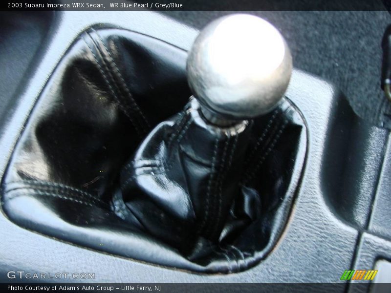 WR Blue Pearl / Grey/Blue 2003 Subaru Impreza WRX Sedan