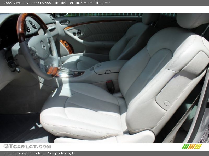 Brilliant Silver Metallic / Ash 2005 Mercedes-Benz CLK 500 Cabriolet