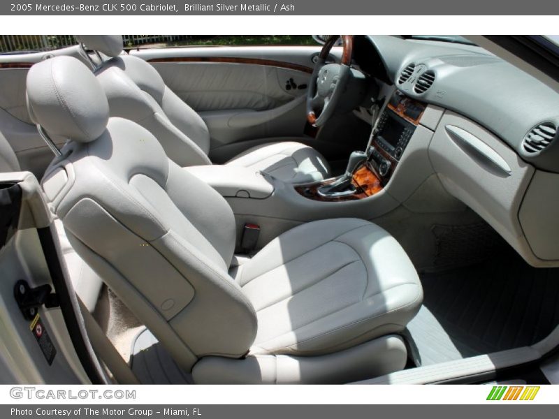 Brilliant Silver Metallic / Ash 2005 Mercedes-Benz CLK 500 Cabriolet